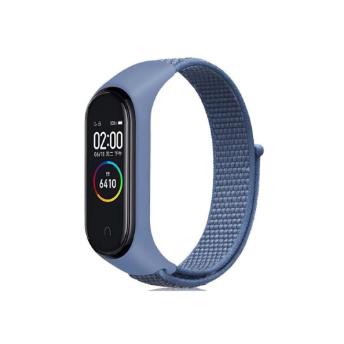 Ремешок для фитнес браслета BeCover Nylon Style для Xiaomi Mi Smart Band 5/6 Blue (705417)