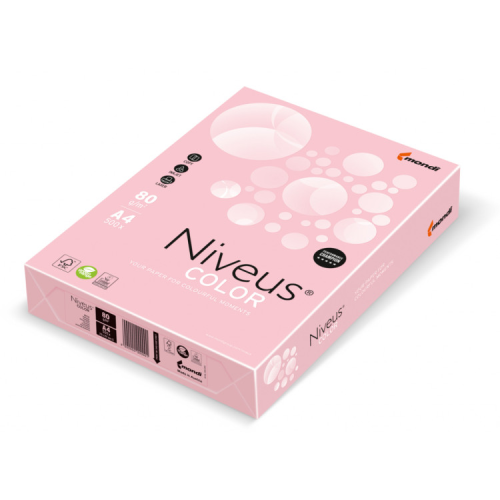 Бумага Mondi Niveus COLOR Pastel lightPink A4, 80g, 500sh (A4.80.NVP.OPI74.500)