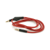Кабель мультимедийный 3.5mm M to 3.5mm M 1.0m + microphone red Voltronic (ZDL-AUXcM/1.0m)