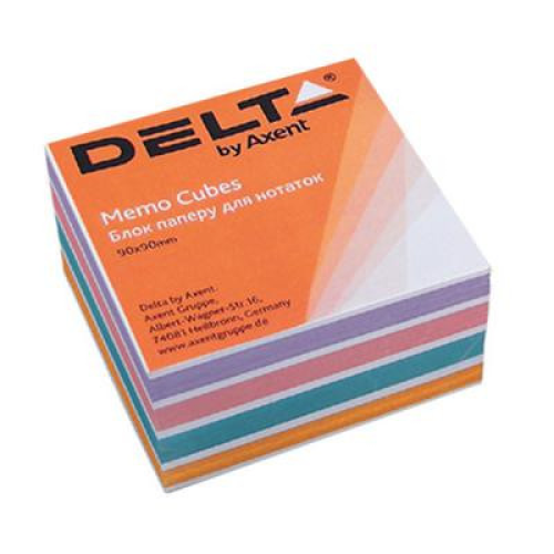 Папір для нотаток Delta by Axent "COLOR" 90Х90Х30мм, unglued (D8023)