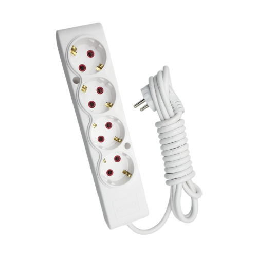 Сетевой удлинитель TECCO 3м 4 поста white (8681277842108)