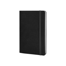 Книга записна Optima А5 VIVELLA, м’яка обкладинка, гумка, білий блок лінія, чорний (O27104-01)