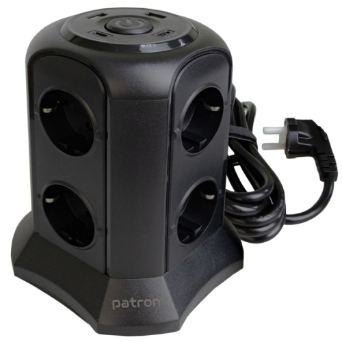 Мережевий фільтр живлення Patron SP-1683-USBT (EXT-PN-SP-1683-USBT)