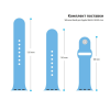 Ремешок для смарт-часов Armorstandart Sport Band (3 Straps) для Apple Watch 42 (Series 11-10)/41/40/38 Light Blue (ARM51935)