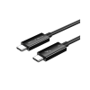 Дата кабель USB-C to USB-C 0.5m Thunderbolt 3 100W (20V/5A) 5K60Hz Cabletime (CA915392)