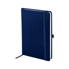 Книга записна Axent Partner Lux Герб 125x195 мм 96 аркушів, клітинка синя (8202-02-5-A)