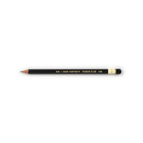Карандаш графитный Koh-i-Noor F Toison D'or без резинки корпус Черный (1900.F)