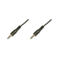 Кабель мультимедійний 3.5mm M to 3.5mm M 2.5m black Digitus (AK-510100-025-S)