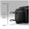 Зарядний пристрій AXAGON 1xUSB QC4.0 + 1xUSB-C PD30W PPS black (ACU-PQ30)
