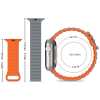 Ремінець до смарт-годинника Drobak Silicone Magnetic Link для Apple Watch All Series 38/40/41mm Black orange (898923)