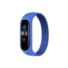 Ремінець до фітнес браслета BeCover Elastic Nylon Style для Xiaomi Mi Smart Band 5/6 (Size M) Deep Blue (706149)