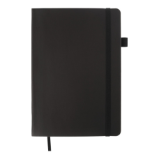 Книга записна Buromax Brief Logo2U 96 аркушів А5 у клітинку чорний (BM.295104-01)