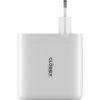 Зарядний пристрій Globex GaN 1xUSB + 3xUSB-C 120W FastPower white (GaN120WA3C)