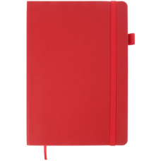 Книга записна Buromax BRIEF L2U , А5, 96 аркушів, лінія, червоний (BM.295204-05)