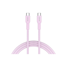 Дата кабель USB-C to USB-C 1.0m OnWire 60CL C-C 60W COLOR Braided 1m Pink Canyon (CND-CCAP60AB10PK)