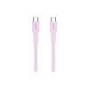 Дата кабель USB-C to USB-C 1.0m OnWire 60CL C-C 60W COLOR Braided 1m Pink Canyon (CND-CCAP60AB10PK)
