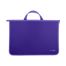 Папка - портфель Economix пластиковый А4 на молнии 2 отделения, сиреневый (E31630-12)