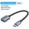 Перехідник USB 3.0 Type-C to USB AF (OTG) 0.15m Aluminum Alloy VENTION (CCXHB)