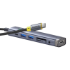 Концентратор Baseus USB-C 7-Port HDMI 4K60Hz + 2xUSB 3.0 + PD + SD/TF 3.0 + 3.5mm gray (B00052803811-02)