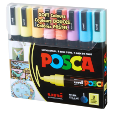 Набір маркерів UNI набір POSCA Soft Color, 1,8-2,5 мм, 8 шт (PC-5M SOFT COLOR 8C)