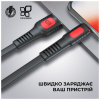 Дата кабель USB 2.0 AM to Lightning 1.0m AR15 2.4A black Armorstandart (ARM59537)