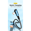 Дата кабель USB 2.0 AM to USB-C 1.0m 100W 90° corner black Essager (EXCWT7A-CG01-P)