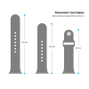 Ремешок для смарт-часов Armorstandart Sport Band (3 Straps) для Apple Watch 49/46/45/44/42 (Series 1-3) Grey (ARM51950)