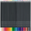 Олівці кольорові Faber-Castell Black Edition colour pencils 24 кольора тригранні чорне дерево, (116424) (31227)