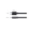 Кабель мультимедійний HDMI M to HDMI M 1.0m 8K60Hz 48Gbps black Ugreen (45430)