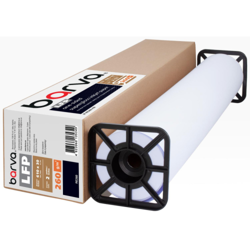 Бумага Barva 24"/610 мм, 260 г/м2, super gloss, 30 м LFP (IP-RE260-456)