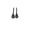 Кабель мультимедійний HDMI M to HDMI M 1.0m V1.4 90° corner black Merlion (YT-HDMI-1.0m/90°-90°)
