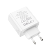 Зарядний пристрій HOCO C113A Awesome 1xUSB-C PD65W + 1xUSB QC3.0 White (6931474790910)