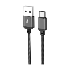 Дата кабель USB 2.0 AM to USB-C 1.0m nylon black Wibrand (WI.DC/CO1B-UC)