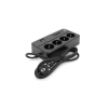 Мережевий фільтр живлення Voltronic G13, 3000W, 4 роз, 4USB 3,2А, 2 Type-C, 2м Black (YT-G13)