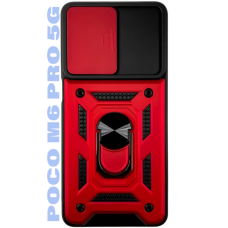 Чохол до мобільного телефона BeCover Military Poco M6 Pro 5G Red (710940)