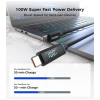 Дата кабель USB-C to USB-C 1.8m PD100W digital display silicone Choetech (XCC-1063)