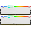 Модуль пам'яті для комп'ютера DDR5 64GB (2x32GB) 6400 MHz Beast White RGB EXPO Kingston Fury (ex.HyperX) (KF564C32BWEAK2-64)