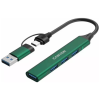 Концентратор Canyon hub DS-02 4in1 USB-A/C Green (CNS-TDS02GR)
