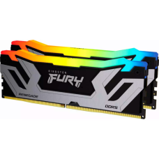 Модуль памяти для компьютера DDR5 48GB 8400 MHz Renegade RGB Silver XMP Kingston Fury (ex.HyperX) (KF584CU40RSAK2-48)