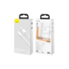Дата кабель USB 2.0 AM to Micro 5P Simple WisdomKit (2PCS) 1.5m 2.1A white Baseus (TZCAMZJ-02)