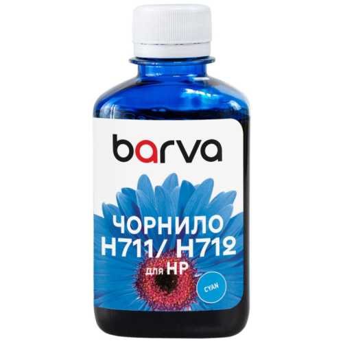 Чернила Barva HP 711/712 180ml C, water-soluble (H711-858)