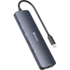 Концентратор Sandberg USB3.1 Type-C to HDMI/USB 3.0x2/RJ45/USB-C/DisplayPort PD 100W Hub 6-in-1 (136-43)