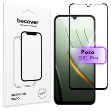 Скло захисне BeCover Poco C81 Pro Black (716115)