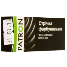 Стрічка до принтерів Patron 13мм х 7м Black (П.М.) (RIB-PN-12.7x7-ПМ-B)