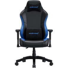 Крісло ігрове Anda Seat Luna Color PVC Size L Black/Blue (AD18-48-BS-PV)