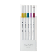 Лайнер UNI набір Emott Retro Color 0.4 мм 5 кольорів (PEM-SY/5C.08RC)
