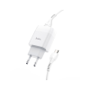 Зарядний пристрій HOCO C72A Glorious USB + cable Micro 10.5W White (6931474713001)