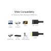 Кабель мультимедійний HDMI M to HDMI M 1.0m 90° corner HD103 black Ugreen (10172)