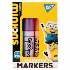 Набор маркеров Yes текстовый Minions 4 шт (390712)