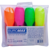 Набір маркерів Buromax highlighter pen, NEON, chisel tip, SET 4 colors (BM.8904-84)